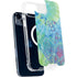 Liquid Blue Tie Dye Peace Heart iPhone 13 MagSafe Case