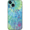 Liquid Blue Tie Dye Peace Heart iPhone 13 Mini Skin