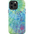 Liquid Blue Tie Dye Peace Heart iPhone 13 Pro Max Impact Case