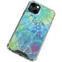 Liquid Blue Tie Dye Peace Heart iPhone 14 Clear Case