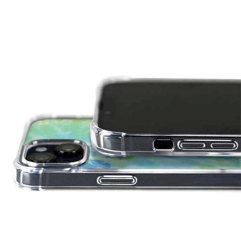 Liquid Blue Tie Dye Peace Heart iPhone 15 MagSafe Case