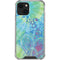 Liquid Blue Tie Dye Peace Heart iPhone 14 Plus Clear Case
