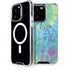 Liquid Blue Tie Dye Peace Heart iPhone 15 Pro MagSafe Case