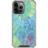 Liquid Blue Tie Dye Peace Heart iPhone 14 Pro Max Clear Case