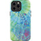 Liquid Blue Tie Dye Peace Heart iPhone 15 Pro Max Impact Case