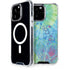 Liquid Blue Tie Dye Peace Heart iPhone 14 Pro Max MagSafe Case