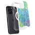 Liquid Blue Tie Dye Peace Heart iPhone 15 Pro Max MagSafe Case