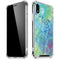 Liquid Blue Tie Dye Peace Heart iPhone XR Clear Case