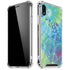 Liquid Blue Tie Dye Peace Heart iPhone XR Clear Case