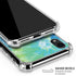 Liquid Blue Tie Dye Peace Heart iPhone XR Clear Case