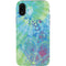 Liquid Blue Tie Dye Peace Heart iPhone XR Pro Case