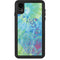 Liquid Blue Tie Dye Peace Heart iPhone XR Waterproof Case
