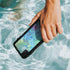 Liquid Blue Tie Dye Peace Heart iPhone XR Waterproof Case