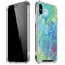 Liquid Blue Tie Dye Peace Heart iPhone XS Max Clear Case