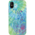 Liquid Blue Tie Dye Peace Heart iPhone XS Pro Case
