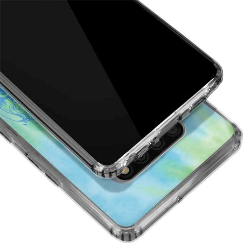 Liquid Blue Tie Dye Peace Heart LG Stylo 6 Clear Case