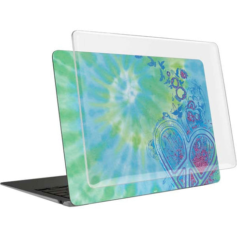 Liquid Blue Tie Dye Peace Heart MacBook Air 13in (2020) Case plus Skin