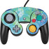 Liquid Blue Tie Dye Peace Heart Nintendo GameCube Controller Skin