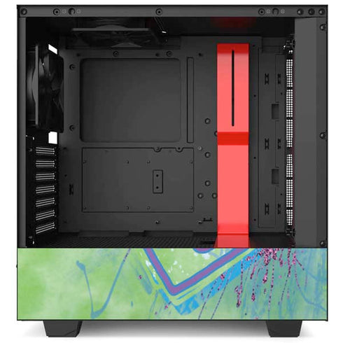 Liquid Blue Tie Dye Peace Heart NZXT H510 Compact ATX Mid-Tower Case Skin