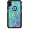 Liquid Blue Tie Dye Peace Heart Otterbox Commuter iPhone Skin