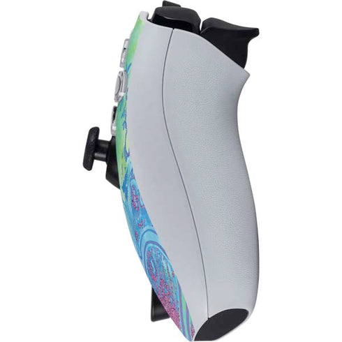 Liquid Blue Tie Dye Peace Heart PlayStation Portal Remote Player Skin