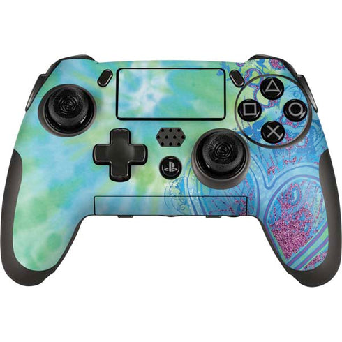 Liquid Blue Tie Dye Peace Heart PlayStation Scuf Vantage 2 Controller Skin