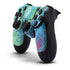 Liquid Blue Tie Dye Peace Heart PS4 Controller Skin