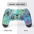 Liquid Blue Tie Dye Peace Heart PS4 Controller Skin