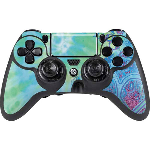 Liquid Blue Tie Dye Peace Heart PS4/PC SCUF Impact Controller Skin