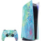 Liquid Blue Tie Dye Peace Heart PS5 Bundle Skin