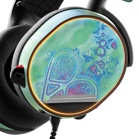 Liquid Blue Tie Dye Peace Heart SteelSeries Arctis 3 Skin