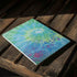 Liquid Blue Tie Dye Peace Heart Surface Laptop 3 13.5in Skin