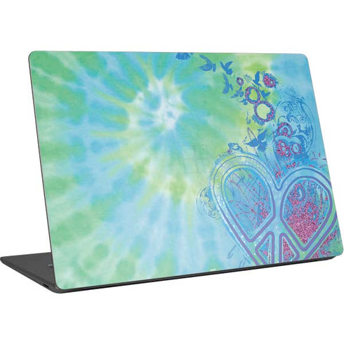 Liquid Blue Tie Dye Peace Heart Surface Laptop 4 15in Skin