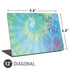 Liquid Blue Tie Dye Peace Heart Universal Laptop 12in (9.8 x 6.8in) Skin
