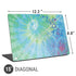 Liquid Blue Tie Dye Peace Heart Universal Laptop 15in (12.2 x 8.8in) Skin