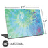Liquid Blue Tie Dye Peace Heart Universal Laptop 16in (13 x 9.4in) Skin