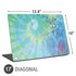 Liquid Blue Tie Dye Peace Heart Universal Laptop 17in (13.8 x 10in) Skin