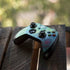 Liquid Blue Tie Dye Peace Heart Xbox One S Controller Skin