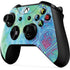 Liquid Blue Tie Dye Peace Heart Xbox One X Controller Skin