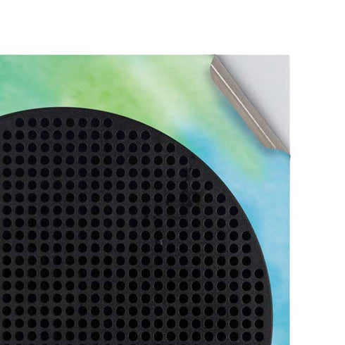 Liquid Blue Tie Dye Peace Heart Xbox Series S Console Skin