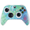 Liquid Blue Tie Dye Peace Heart Xbox Series S Controller Skin