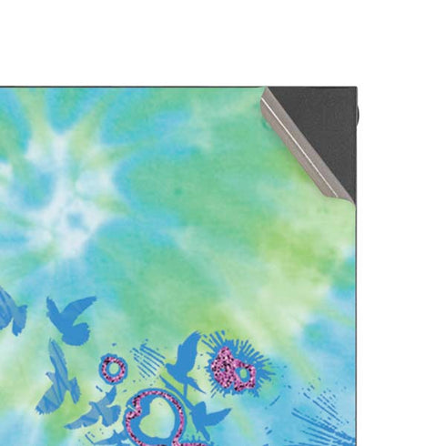 Liquid Blue Tie Dye Peace Heart Xbox Series X Console Skin