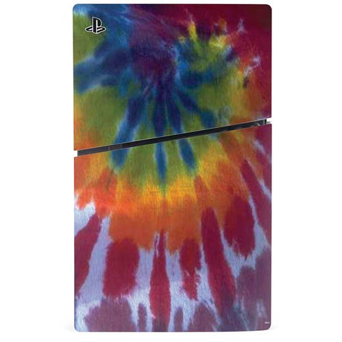 Tie Dye Tie Dye PS5 Slim Disk Bundle Skin