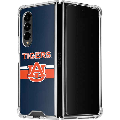 Auburn University Tigers AU Galaxy Z Fold4 5G Clear Case