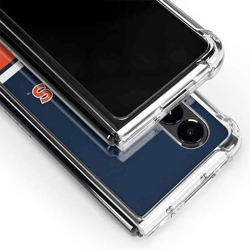 Auburn University Tigers AU Galaxy Z Fold4 5G Clear Case