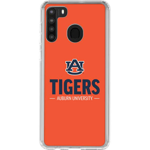 Auburn University Tigers Athletics Galaxy A21 Clear Case