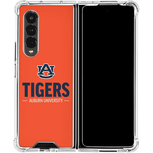 Auburn University Tigers Athletics Galaxy Z Fold4 5G Clear Case