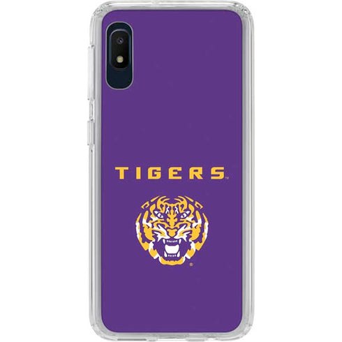 Louisiana State University - LSU Tigers Purple Galaxy A10e Clear Case