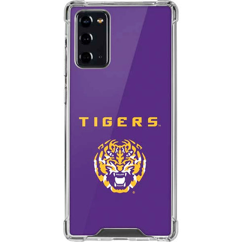 Louisiana State University - LSU Tigers Purple Galaxy Note20 5G Clear Case
