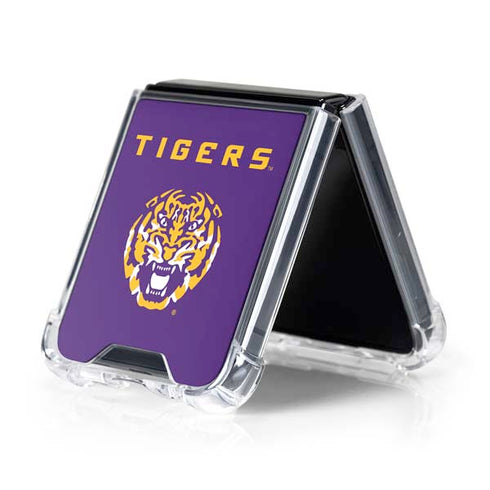 Louisiana State University - LSU Tigers Purple Galaxy Z Flip5 5G Clear Case